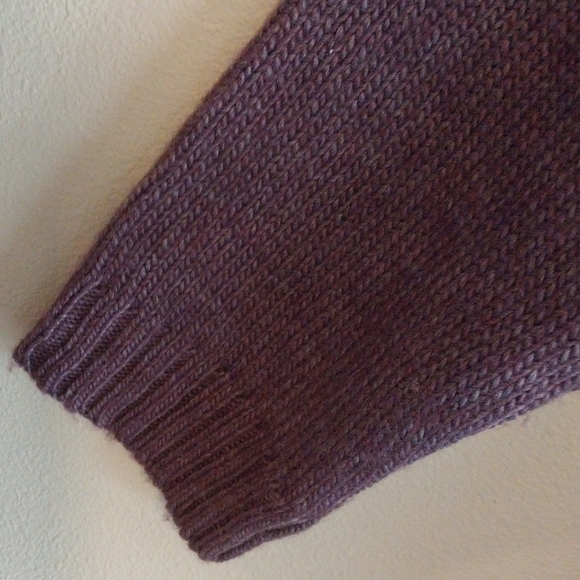 Luigi Baldo Made in Italy Purple Merino & Alpaca Wool Blend Sweater - Picture 7 of 9